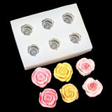 DIY Rose Silicone Mold 3D Flower Shape Cake Decoration Baking Molds Handmade Candle Soap Epoxy Resin Mould Gifts Making Tools