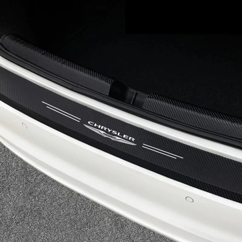 Car Door Sill Protector Carbon Fiber Threshold Decals Stickers For Chrysler 300c Android Town Country Grand Voyager PT Cruiser