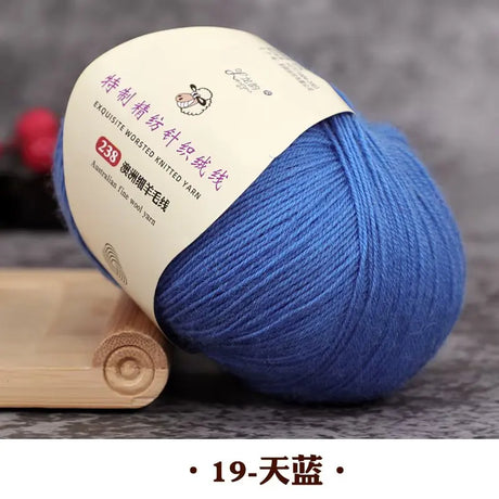 50g 100% Merino Wool Yarn Thin Yarn Soft Anti-pilling Eco-friendly High Quality for Hand Knitting Wool Crochet Knitting