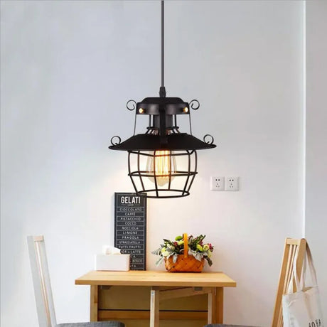 Industrial Restaurant Chandelier Retro Nostalgic Creative Bar Aisle Corridor Hanging Lamps Dining Bedroom Pendant Light