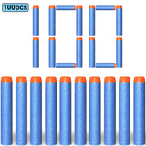 7.2cm 50/100pcs For Nerf Soft Bullets Darts Round Head Refill Sponge Darts Kids Toy Gun Bullets For NERF N-Strike Blasters