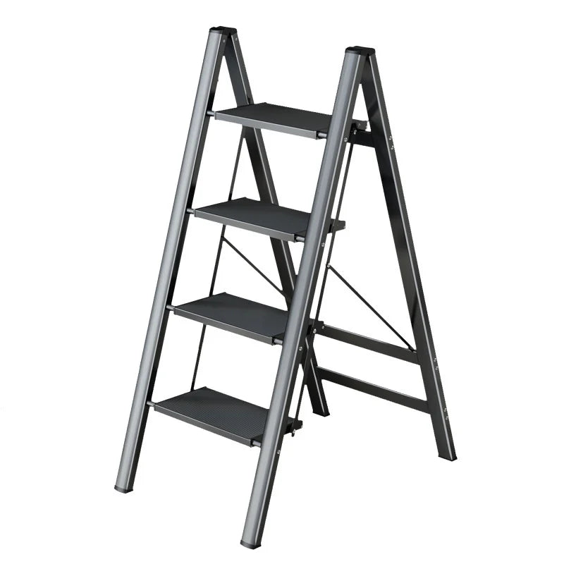 Multifunctional High Stools Kitchen Thickened Telescopic Ladder Stable Structure Step Stool Non-slip Foot Pad Ladder Stool