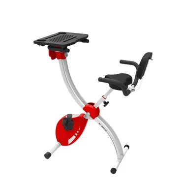 Folding Magnetic Exercise Bike plate Foldable X Bike Home Lose Weight Indoor Cycling Bike with  Computer Desk