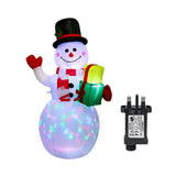 2.4M Christmas Inflatable Outdoor Doki Toy with LED Light Santa Claus Christmas Decoration Navidad Natal Xmas Props Home Decor