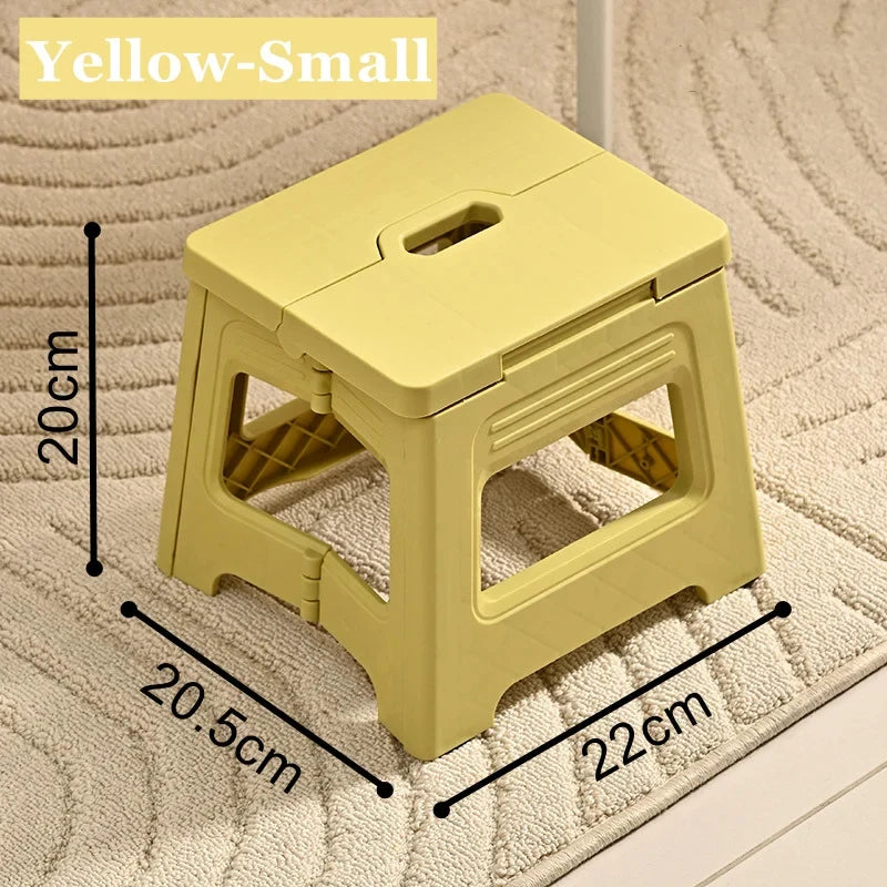 Plastic Folding Stool, Outdoor Foldable Beach Chair, Ultralight Collapse Fishing Chair, Folding Chair for Home, Travel, Hiking