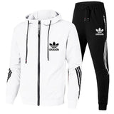 Men's Sets 2024 Spring Sportswear Fashion Casual Zipper Hoodie + Pants 2-piece Set Jogging Fitness Sports Men's Suit Clothing