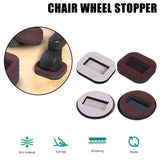 5pcs Office Chair Wheel Stopper Furniture Caster Cups Hardwood Floor Protectors Anti Parts for Roller Feet Anti Noisy Slip Mat