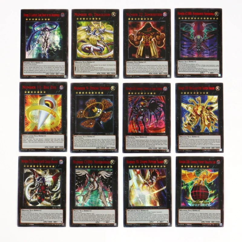 148 Pcs Yugioh Card SER Letter in English NO.COMPLETE FILE Number Card Collection YU GI OH ZEXAL XYZ Monster Trading Card Game