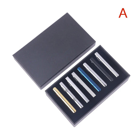 8/10PC  Tie Clip Set With Gift Box Wedding Guests Gifts Metal Man Shirt Cufflinks Men's Gift For Husband Luxury Jewelry Business