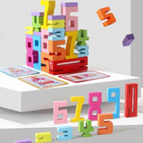 3D Digital Puzzle Number Building Block Set for Baby Montessori Stacking Toy Brain Developmental Learning Gift for Kids