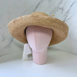 Female Natural Lafite Grass Boater Fresh Classical Brand Straw Woven Fisherman Hat Summer Outing Sunscreen Raffia Bucket Hat