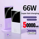 66W 50000mAh Large Capacity Power Bank Two-way Fast Charging Lightweight External Battery Portable For Mobile Phone PowerBank