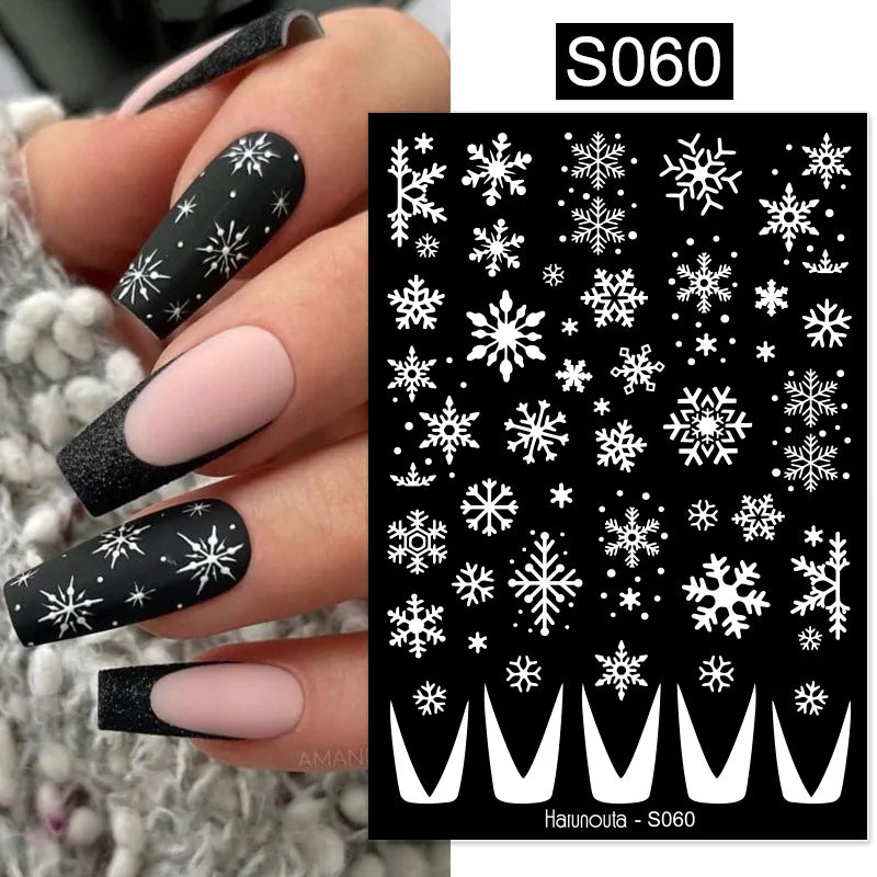 3D Silver Frame Nail Sticker Silver Bronzing Stripe Lines Sliders For Nails Tribal Pattern Decals Marble Blooming Nail Tattoos