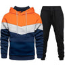 2023 New Fashion Mens Tracksuit Wear Stripe Hoodies+Sweatpants 2 Piece Set High Quality Autumn Winter Daily Casual Jogging Suit