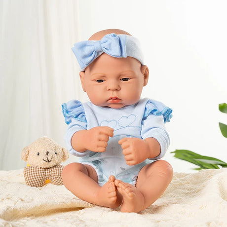 17inch 45cm Reborn Dolls Baby  Dolls Toys Girl Lifelike Reborn Dolls Full Body Silicone Girl Doll Bebe Doll Toys Christmas Gifts