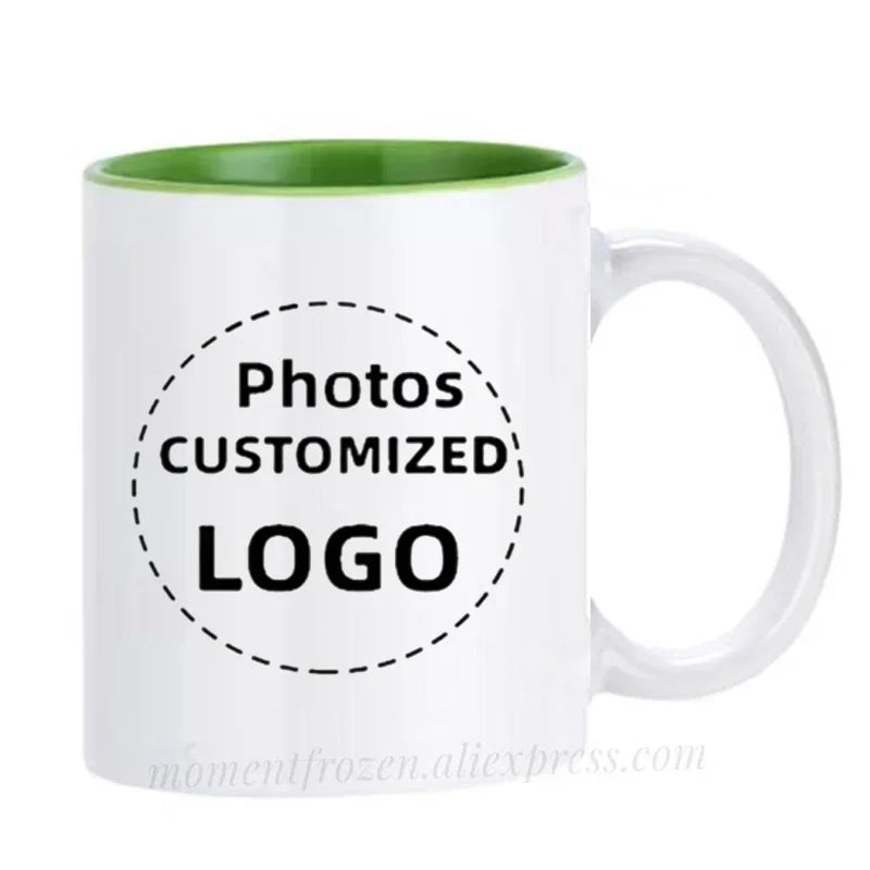 Customized Photos/Logo Printed DIY Coffee Mugs Personalized Tea Cups Drink Beer Milk Tableware Beer Drinkware Coffeeware Teaware