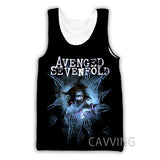 New Fashion Women/Men's 3D Print  Avenged Sevenfold  Rock Tank Tops Harajuku  Vest  Summer Undershirt Shirts Streetwear   V01