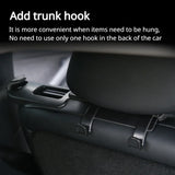 For Tesla Model Y Seat Belt Fixing Bracket Hook Car Rear Trunk Hook Holder Stowing Tidying Car Interior Accessories 2021-2023