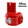 4000mAh Ni-Mh Battery For Makita 1200 1220 1201 1222 1233SA/B1235 192681-5 PA12 Power Tool Batteries 12V Battery