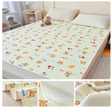 Cotton Baby Nappy Changing Sheet Pads Washable Waterproof Overnight Protection Pad Sheets Floor Game For Children Diaper Mats