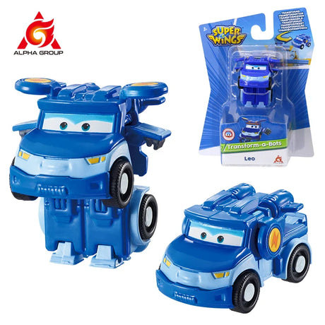 Super Wings Mini Transforming Shine 2 Inches Transform Robot to Plane in 3 Steps Deformation Action Figures Anime Toys For Kids