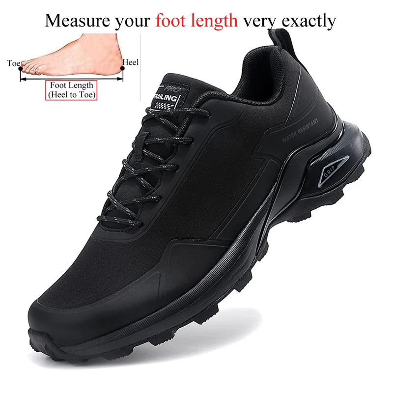 Waterproof Anti-Skid Trail Running Shoes Hiking Trekking Shoes Men Outdoor Sneakers Tracking Camping Tourism Big Size 48 49