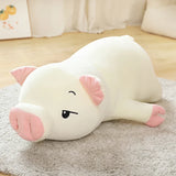 40/50/60/80cm Squish Pig Stuffed Doll Lying Plush Piggy Toy Animal Soft Plushie Pillow Cushion Kids Baby Comforting Gift