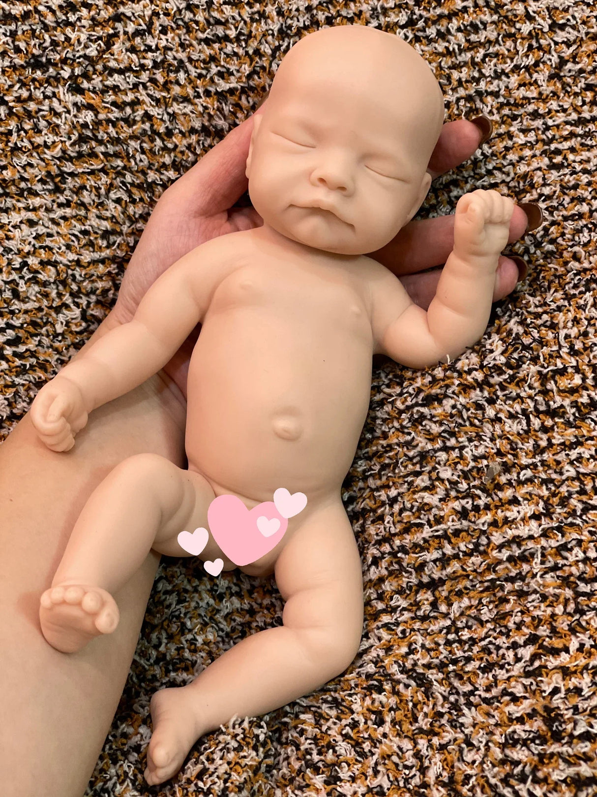 8 styles/28cm Cuddly Unpaint Solid Silicone Bebe Reborn Girl Full Body Silicone Baby Girl Lifelike Real Corpo De Silicone Doll