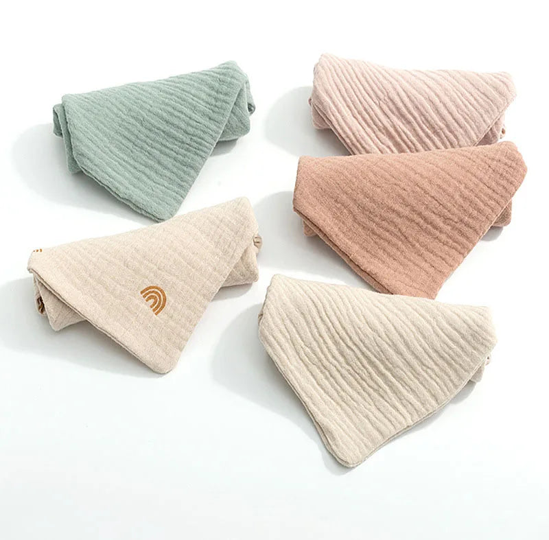 5PC Baby Towel New Born Items Stuff Muslin Squares Infant Newborn Hand Bath Shower Face Towels Soft Cotton Gauze Baby Washcloth