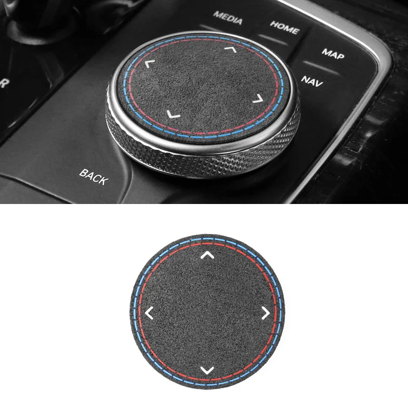 Car Multimedia Knob Trim Sticker For BMW F30 F20 G20 F10 F31 F32 F34 F36 Series 1 2 7 X3 X4 X5 X6 i3 iX3 Z4 Interior Accessories