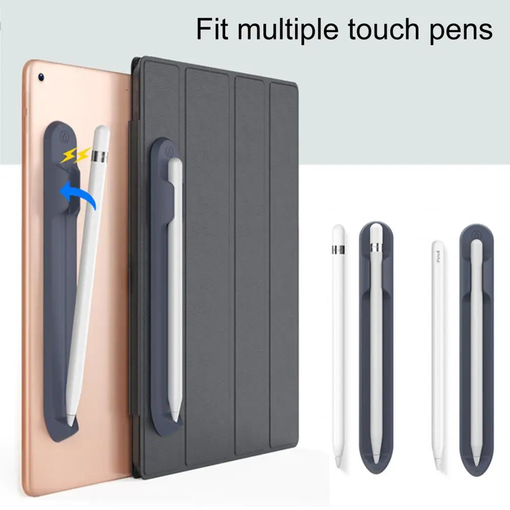 Tablets & e-Books Case Protective Cover Self-adhesive Magnetic Silicone Touch Pen Slot Case Holder for Apple Pencil