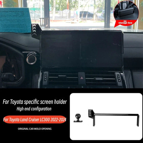 For Toyota Land Cruiser LC300 2022 2023 Car Phone Holder Mount Navigation Screen Fixed Clip Clamp Stand Car Accessories LHD