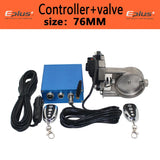 EPLUS Car Exhaust Pipe Electronic Valve Kit Universal Multi-angle Mode 51 63 76MM Controller Device Remote Kit Controller Switch