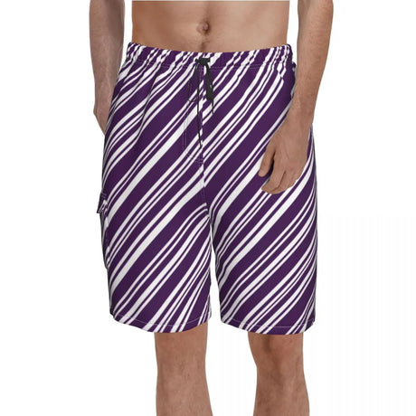 Mondrian Line Board Shorts Colorful Plaid Board Short Pants Hot Men Comfortable Print Swim Trunks Big Size