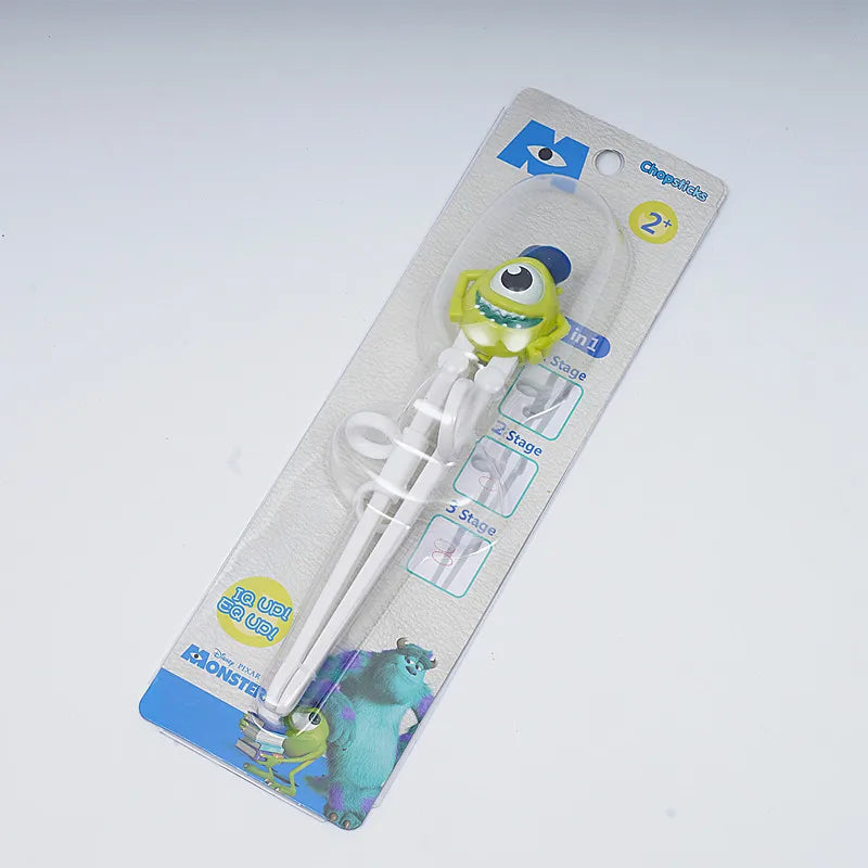 Disney Princess Kids Feeding Frozen Elsa Chopsticks Marvel Spiderman 3D Toddler  Learning Chopsticks Sleeping Beauty Utensils