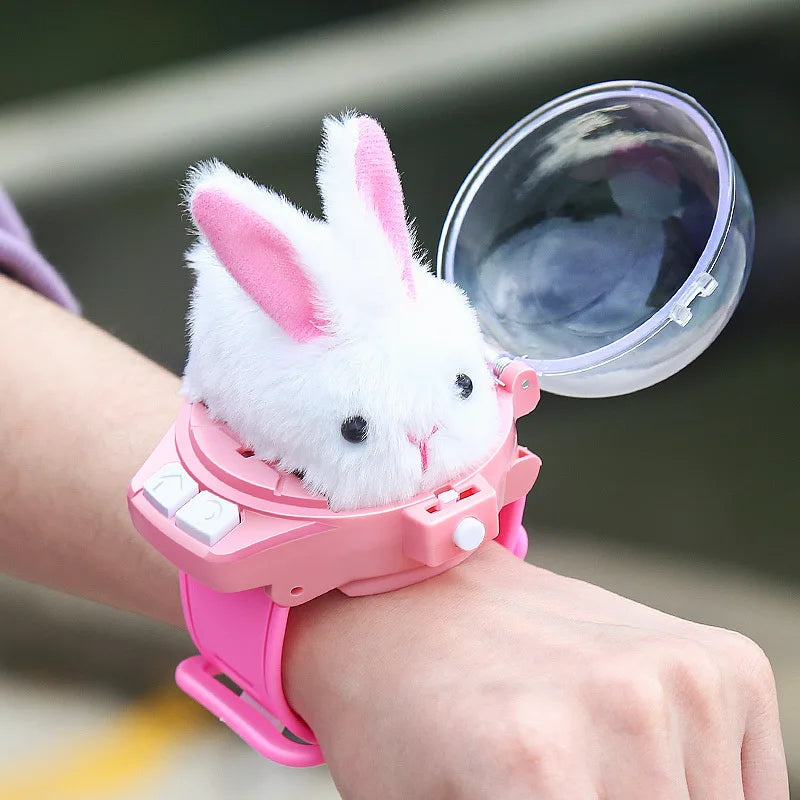 2.4G Mini Watch Control Car Cute RC Car Kids Accompany Play Rabbit Dog Animal Birthday Gift Children Christmas watch RC Car Toys