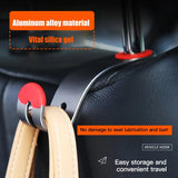 Auto Seat Headrest Hook Alloy Universal Multi-functional Multifunctional Hooks For Bags Storage Hanger Creative Car Clips