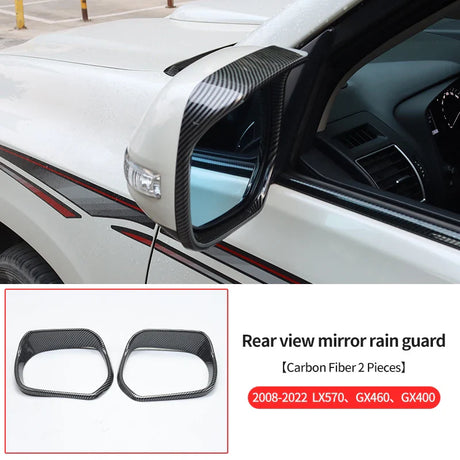 Rearview Mirror Rain Cover  For Lexus LX 570 LX570 GX460 GX 460 2021-2010 Tuning Decoration Exterior Modification Accessories