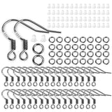 100/300pcs Plated 925 Silver Earring Hook Kit Ear Open Jump Ring DIY Christmas Earring Jewelry Making Findings Accessories Set