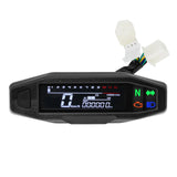 HD Universal Mini RPM Gauge Motorcycle Meter Speedometer Digital Odometer Electric Injection Carburetor Instrument For KR200