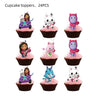 Gabby Dollhouse Cats Birthday Party Decoration Disposable Tableware Plates Cups Balloon For Girls Party Baby Shower Supplies