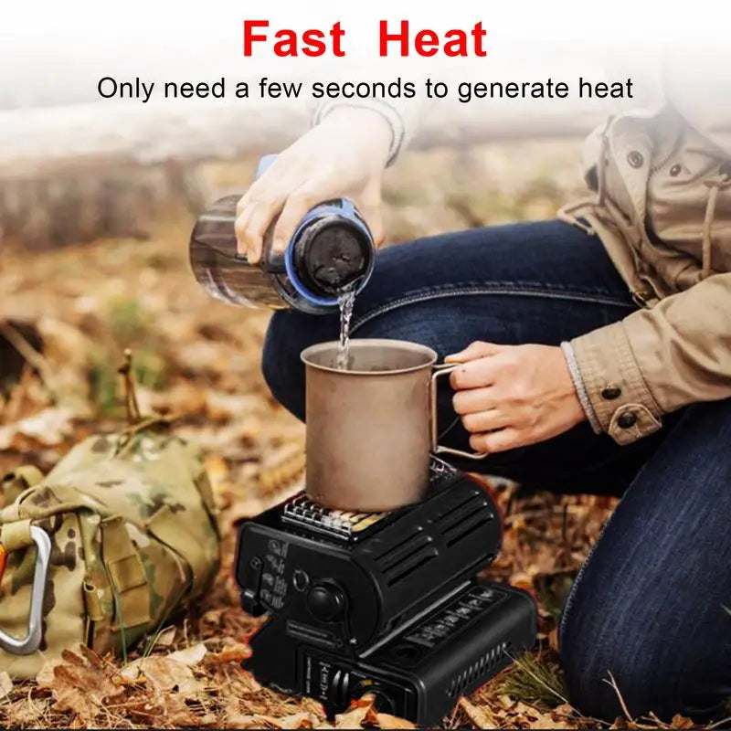 2 In 1 Mini Gas Stove Household Hand Warmer Stove Portable Camping Heating Stove Tent Gas Heater Indoor Outdoor Winter Supplies