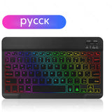 EMTRA Backlit Backlight Bluetooth Keyboard Mouse For IOS Android Windows For iPad Portuguese keyboard Spanish keyboard and Mouse