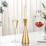 1Pcs European Modern Candlestick Small Waist Candlestick Metal Crafts Desktop Wedding Table Decoration Candlestick Holder