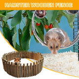 Hamster Cage Fence Guinea Pig Wood Climbing Bridge Fence Hamster Cage Decor Hamster Accessories Hamster Chew Toy For Guinea Pig