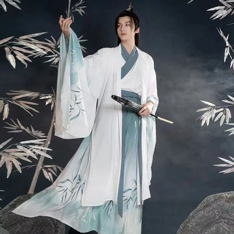 Chinese silk robe ancient knight hanfu men women aldult Kimono Swordsman hanfu Traditional Vintage Ethnic cosplay Dance Costume