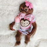 OtardDolls 20" Monkey Reborn Dolls Handmade Cute Reborn Baby Dolls With Soft Touch Realistic Toddler Doll For Kids Birthday