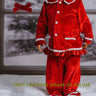 2023 Winter PJ Kids Christmas Pajamas Family Pyjamas Set for Women Girl's Baby Boy Men's Pajamas Red White Velvet Lounge Wear