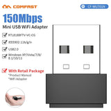 10pcs RTL8188EUS/RTL8188FTV Mini USB Wifi Adapter 150Mb Wi-Fi Antenna Dongle 802.11b/g/n Wireless Network Card PC Wi fi Receiver