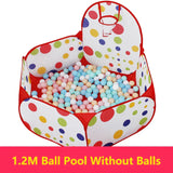 120cm Baby Play Tent Ball Pool Toys Portable Folding Play House Indoor Outdoor Toys for Kids Infant Toddler Birthday Xmas Gift